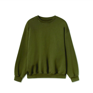 Sweat-shirt à col rond surdimensionné pour homme, de haute qualité, 100% coton, molleton épais, logo personnalisé, épaules tombantes pour l'hiver - Product Image 3