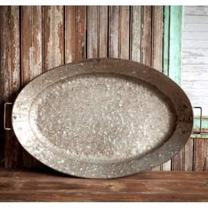 Bandeja galvanizada de diseño de lujo para servir, bandeja galvanizada de gran tamaño de gran calidad para el hogar, hotel, restaurante, mesa, bandeja de artículos - Product Image 6