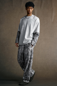 Sudaderas Holgadas de Camuflaje Retro con Contraste de Color, Cuello Redondo, Camisas de Manga Larga de Camuflaje para Hombre, Ropa de Calle, Sudadera - Product Image 3