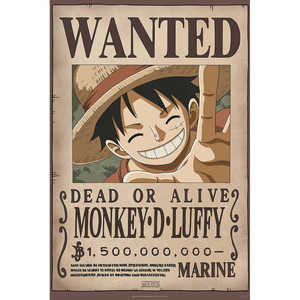 Póster del Anime One Piece, Se Busca a Monkey D. Luffy, Segunda Edición - Product Image 2