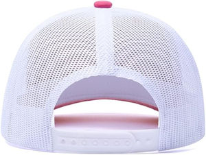 Gorra de Béisbol de Malla Rosa y Blanca de Diseño Moderno y Elegante, la Más Popular, con Logotipo Personalizable, Gorra de 5 Paneles Unisex, 100% Algodón - Product Image 5