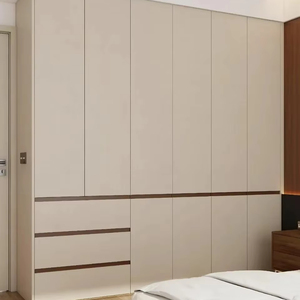 Meubles de chambre à coucher modernes et minimalistes, personnalisation complète de la maison, poignées encastrées, design autonome, armoire en bois, placards - Product Image 4