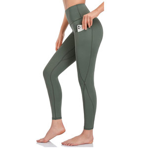 Logotipo personalizado Ropa deportiva Fitness Yoga Pantalones Entrenamiento Medias Gimnasio Push up Leggings sin costuras Cintura alta Yoga Leggings para mujeres - Product Image 1