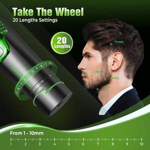 Tondeuse à cheveux de précision pour homme, tondeuse à moustache, longueur réglable, alimentation USB, tondeuse à poils du visage tout-en-un avec aspiration - Product Image 6