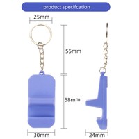 Support de téléphone portable 2-en-1 Yangtse Fashion Gift, étanche, en ABS, avec porte-clés et cordon, pour Android, idéal pour les voyages et le bureau, portable, 4.5-7 pouces