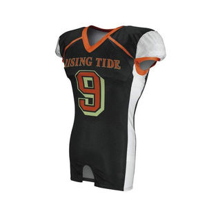 Maillot de football américain Panneaux ventilés Épaules durables Style de jeu Chiffres Gants courts prêts à l'entraînement pour la ville d'entraînement - Product Image 1