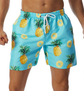2025 nueva tendencia de verano para hombres 100% algodón americano Casual pantalones cortos de baño 3D Digital impreso Vintage caliente sólido playa conjunto bolsillo - Product Image 1