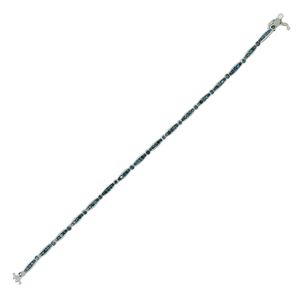 Pulsera de tenis de diamantes naturales azules de corte redondo de 2.08 quilates para mujer, plata de ley 925, 7 pulgadas, regalo moderno para bodas y compromisos - Product Image 3