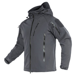 Veste coupe-vent à capuche unisexe imperméable respirante pour la course à pied en plein air entraînement design softshell conçue pour les vêtements actifs toutes saisons - Product Image 4