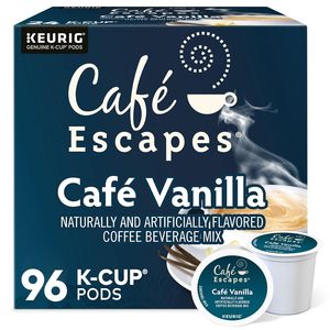Café Escapes Café Vanilla, Cápsulas Keurig de una sola porción, 96 unidades - Product Image 1