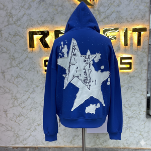 Sweat à capuche zippé pour hommes de Style professionnel qualité supérieure 100% coton fabriqué en usine bouffée imprimé pas cher prix le plus demandé - Product Image 2