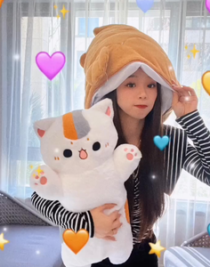 Oreiller 2-en-1 pour les amoureux des chats et des lapins - Product Image 4