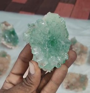 ตัวอย่าง apophylite สีเขียวแหลมสินค้าจากอินเดียมีจำนวนมากในสต็อกของฉันโดยตรงจากอัตราเหมือง - Product Image 1