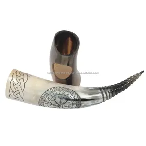 Handcrafted <b>Cheap</b> Drinking Horn 100% Natural Viking Medieval Drinking Horn Beer Drinking Use For Wedding Cow Horn - Product Image 6