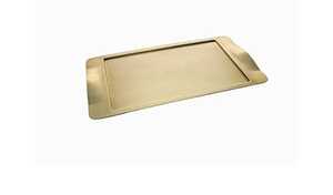 High Quality Customized Luxury Aluminium Serving Tray Gold Finish for Weddings & Parties Includes Fruit Trays - Product Image 2