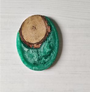 Suministro de fábrica, posavasos de resina de madera epoxi azul océano moderno personalizado de alta calidad con soporte, posavasos de piedra de estilo nórdico - Product Image 1