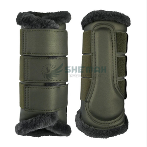 Botas de cepillado para equitación diseñadas para la comodidad Absorción de golpes Protección de tendones y fetlock Hecho en Pakistán para - Product Image 6