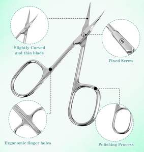 กรรไกรตัดหนังกำพร้าคุณภาพสูง ผลิตจากสแตนเลสเกรดพรีเมียม ทรงตรง คมกริบ สำหรับดูแลเล็บ - Product Image 3