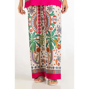 ชุดเซ็ต Cambric Bohemian Print IPST-77152 ไซส์ XS สำหรับผู้หญิง เสื้อแขนสามส่วนแบบไม่มีปก สำหรับชุดฤดูใบไม้ผลิ/ฤดูร้อน - Product Image 5