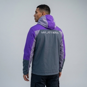 <b>men</b> purple gray hooded <b>jacket</b> <b>utility</b> <b>jacket</b> multi pocket <b>jacket</b> outdoor <b>jacket</b> workwear <b>jacket</b> lightweight <b>jacket</b> zip up <b>jacket</b> - Product Image 5