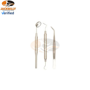 Kit d'examen dentaire de base Jack Billy Enterprises, 3 pièces, instruments dentaires manuels en acier inoxydable de haute qualité, CE ISO13485 - Product Image 2