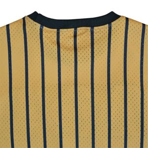 Camiseta de béisbol Pinstripe-Camiseta de malla Tuk 11/1 de Oro viejo | Letras de chenilla bordadas | Ropa de fraternidad y hermandad - Product Image 4