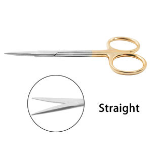 HASIBI NAQIBI SURGICAL CO Ensemble d'instruments en acier inoxydable Ciseaux 11,5 cm Courbés Droits Chirurgicaux Dentaires Suture Dissection - Product Image 5