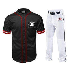 Ensemble d'uniformes de baseball/softball pour hommes personnalisés de haute qualité Design élégant et ajusté Respirant Nouvel uniforme de baseball à la mode - Product Image 6