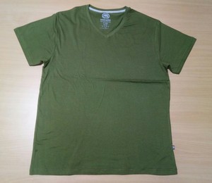 เสื้อยืดคอกลมผ้าคอตตอน100% คอวีสำหรับผู้ชาย, สำหรับฤดูร้อนสุดเท่ลำลองดูดี160ก. 180ก. สีพื้นสำหรับพิมพ์ทุกประเภท - Product Image 2