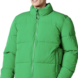 Sudadera con Cierre para Hombre, Logotipo Personalizado, Venta al por Mayor Directa de Fábrica en Bangladesh, Chaqueta Acolchada con Cuello Alto, Amarillo, Ligera, con Bolsillos - Product Image 1