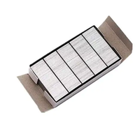 1000 pièces par boîte 1010J 1016J 8010 Agrafes métalliques galvanisées argentées à tige spirale et agrafes pour meubles à tête bombée