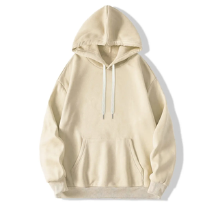 2023 personnalisé broderie impression hommes sweats à capuche luxe coton blanc épais col rond vêtements de rue de grande taille 6XL - Product Image 4