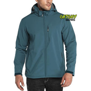 Chaqueta cortavientos Softshell para hombre, ropa de calle, fabricantes de ropa de montar, chaqueta personalizada para hombre - Product Image 6