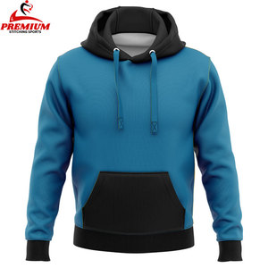 Vente à chaud de haute qualité poids lourd logo personnalisé 100% coton couleur unie vierge polaire sweats à capuche surdimensionnés - Product Image 1