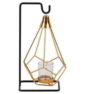 Portavelas votivo de Metal chapado en oro decoración del hogar Navidad boda vela centros de mesa soporte con molde - Product Image 3