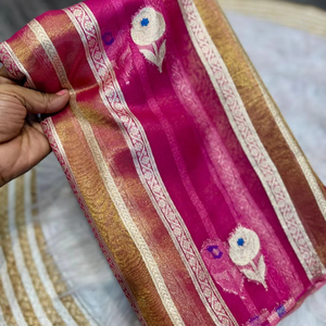 Meilleure vente Exclusif Designer indien Dernières Doux Banarsi Soie Sari Fantaisie Blouse Premium Qualité Ethnique Fête Vêtements de Mariée Femmes - Product Image 1