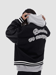 2022 Unisex <b>Vintage</b> <b>Varsity</b> <b>Jacket</b> Thin Street Wear for Men and Students Old Fashion Letterman Design - Product Image 5