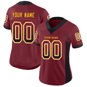 Camiseta de fútbol americano ligera personalizada de élite, uniforme transpirable de alto rendimiento para escuelas, universidades, Equipo Juvenil, día de juego - Product Image 3
