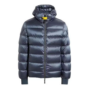 Vêtements en gros Streetwear Veste matelassée de haute qualité pour hommes Veste d'hiver chaude épaisse en nylon à blocs de couleur Veste gonflée en duvet - Product Image 5