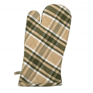 Gant de four à carreaux bleus 100% coton marque de qualité supérieure décor de cuisine cuisson cuisson utilisation durable réutilisable en gros en inde - Product Image 4