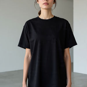 Camisetas básicas para mujer, ropa transpirable para exteriores, camiseta femenina de moda con cuello redondo, camisetas de manga corta para mujer - Product Image 4