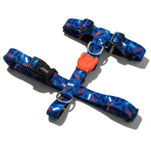 Atlanta Pet Safety H-Harness Reflective Cartoon Fashion Style Customizable Nylon Polyester Available in XS S M XL Sizes Buckles - Product Image 1