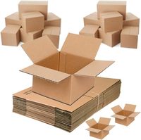 Boîtes en carton ondulé jetables personnalisées haute résistance, portables, 3 couches, qualité alimentaire, pour expédition, cadeaux et artisanat