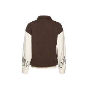 Chaqueta Universitaria de Lona con Diseño Personalizado 2026, Alta Calidad, Impermeable, Ecológica, Transpirable, Mangas de Cuero, Estilo Hombros Caídos - Product Image 2