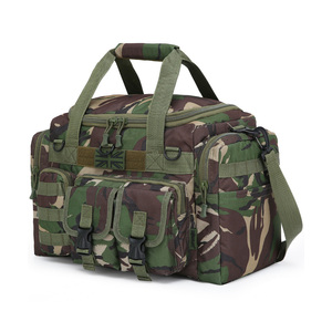 Bolsa de lona Saxon - 35 litros - Compatible con sistema Molle DPM, correa de hombro ajustable y extraíble, compartimento principal, camuflaje personalizado - Product Image 1