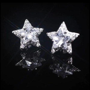 Pendientes de Diamante Moissanite de Lujo 2025, Estilo Hip Hop, Chapados en Oro Sólido de 10K, 14K y 18K, Pendientes de Plata de Ley 925 para Mujeres y Hombres - Product Image 4
