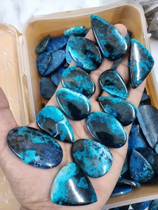 Gema suelta para joyería, lote al por mayor de Shattuckite - Chrysocolla Shattuckite, cabujones de cristal - Product Image 2