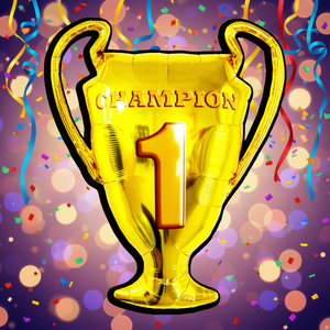 Globos de Fiesta Copa Gold 83Cm, Bolsa de 12 Unidades - Product Image 2