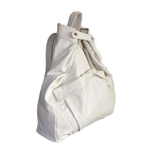 Mochila Convertible de Cuero Genuino para Mujer, Estilo Bohemio Inglés, Diseño Pugmark, Patrón Geométrico, Cierre Vintage, Portátil - Product Image 4