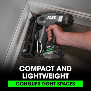 Clavadora angular inalámbrica sin escobillas de 24 V para metal, calibre 16, de 1-1/4 y 2-1/2 pulgadas, con batería de litio de 2.5 Ah y 160 W, carga rápida. - Product Image 2